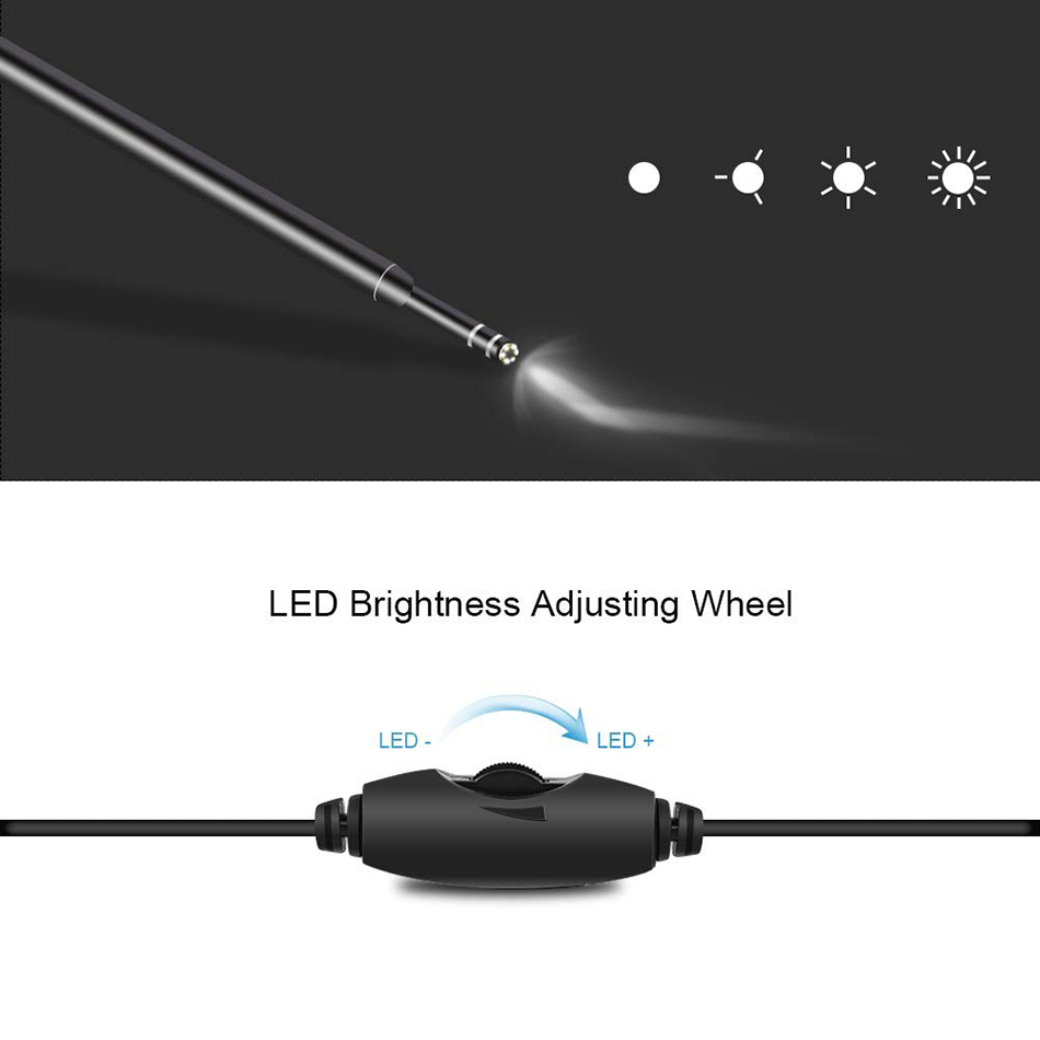 (3-in-1) Otoscope Ear Wax Removal Tool / Inspection Camera Cleaner / USB Endoscope